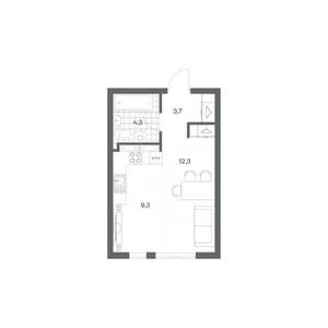 1-к квартира, вторичка, 30м2, 2/18 этаж