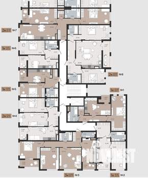 2-к квартира, строящийся дом, 90м2, 3/10 этаж