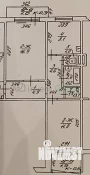 2-к квартира, вторичка, 51м2, 5/5 этаж