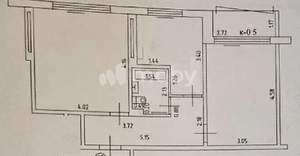 2-к квартира, вторичка, 50м2, 1/10 этаж