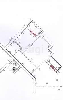 2-к квартира, вторичка, 64м2, 3/5 этаж