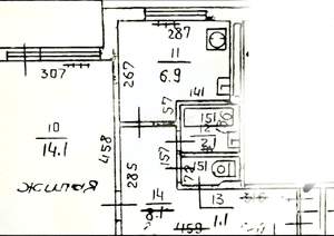1-к квартира, вторичка, 33м2, 3/9 этаж