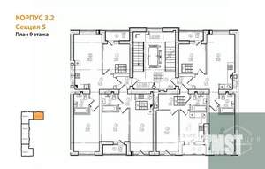 1-к квартира, вторичка, 35м2, 9/9 этаж