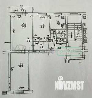 3-к квартира, вторичка, 59м2, 2/5 этаж