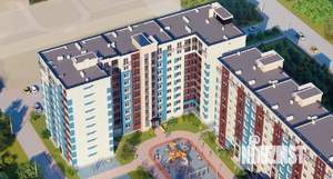 1-к квартира, строящийся дом, 46м2, 5/10 этаж