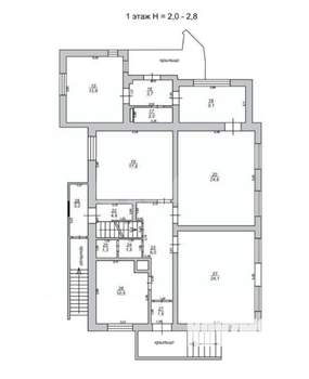 2-к квартира, вторичка, 51м2, 1/2 этаж