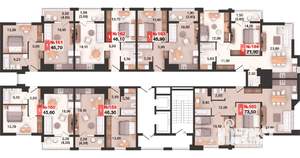 1-к квартира, вторичка, 46м2, 11/15 этаж