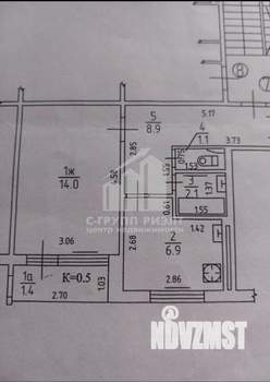 1-к квартира, вторичка, 33м2, 2/9 этаж