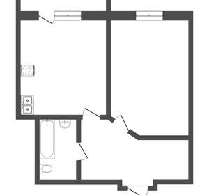 1-к квартира, вторичка, 48м2, 7/9 этаж