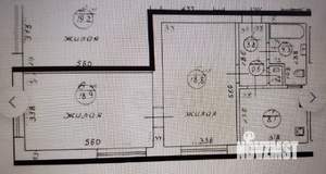 2-к квартира, вторичка, 54м2, 2/4 этаж