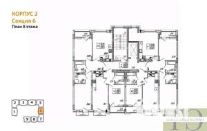 1-к квартира, вторичка, 38м2, 8/9 этаж