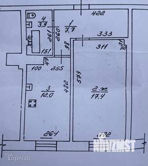 1-к квартира, вторичка, 41м2, 3/4 этаж