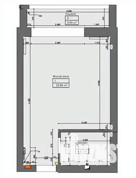 Студия квартира, вторичка, 32м2, 3/10 этаж