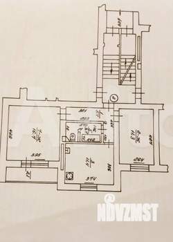 2-к квартира, вторичка, 51м2, 1/5 этаж