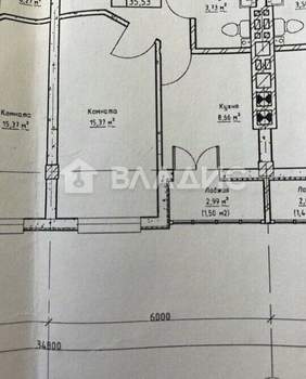 1-к квартира, вторичка, 36м2, 4/10 этаж