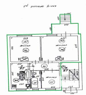 3-к квартира, вторичка, 59м2, 1/3 этаж