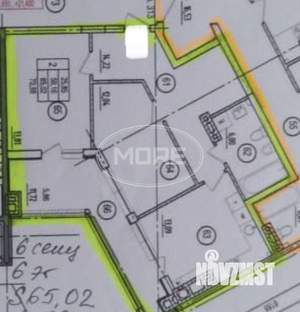 2-к квартира, вторичка, 65м2, 6/12 этаж