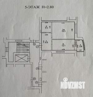 1-к квартира, вторичка, 45м2, 5/9 этаж