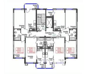 2-к квартира, вторичка, 57м2, 9/9 этаж