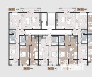 2-к квартира, строящийся дом, 80м2, 2/10 этаж