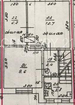 2-к квартира, вторичка, 52м2, 2/2 этаж
