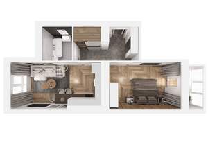 1-к квартира, вторичка, 50м2, 1/10 этаж