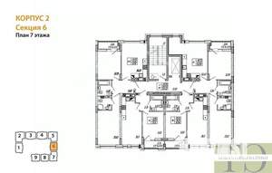 1-к квартира, вторичка, 38м2, 7/9 этаж