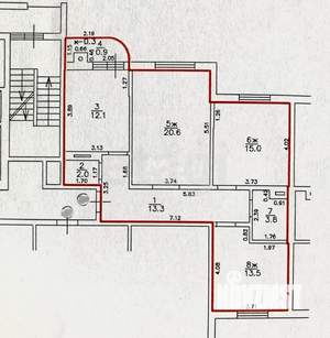 3-к квартира, вторичка, 80м2, 6/10 этаж