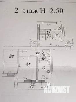 2-к квартира, вторичка, 47м2, 2/9 этаж