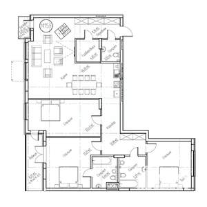 3-к квартира, вторичка, 163м2, 2/8 этаж