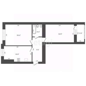 2-к квартира, вторичка, 61м2, 9/11 этаж