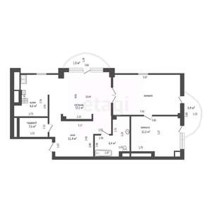 3-к квартира, вторичка, 76м2, 9/10 этаж