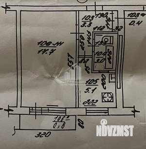 1-к квартира, вторичка, 30м2, 3/5 этаж