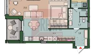 1-к квартира, вторичка, 51м2, 8/13 этаж