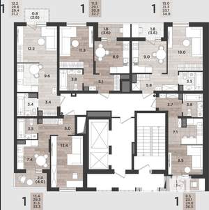 1-к квартира, вторичка, 31м2, 14/14 этаж