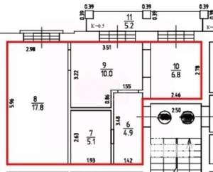 2-к квартира, вторичка, 45м2, 2/4 этаж