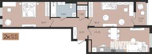 2-к квартира, вторичка, 78м2, 10/10 этаж