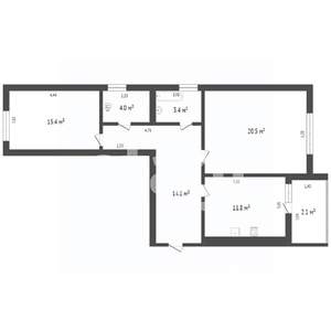 2-к квартира, вторичка, 68м2, 7/10 этаж