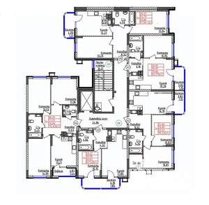 1-к квартира, строящийся дом, 40м2, 2/9 этаж