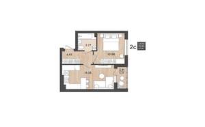 1-к квартира, вторичка, 37м2, 9/9 этаж