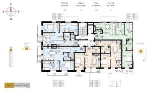 3-к квартира, строящийся дом, 93м2, 7/7 этаж