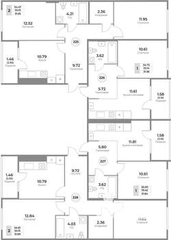 2-к квартира, вторичка, 53м2, 2/10 этаж