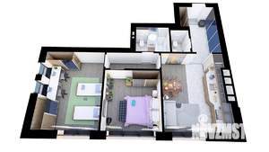 2-к квартира, вторичка, 66м2, 4/4 этаж