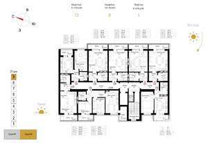 1-к квартира, вторичка, 30м2, 9/9 этаж