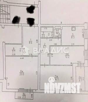 3-к квартира, вторичка, 77м2, 4/5 этаж