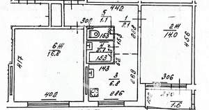 2-к квартира, вторичка, 49м2, 6/10 этаж