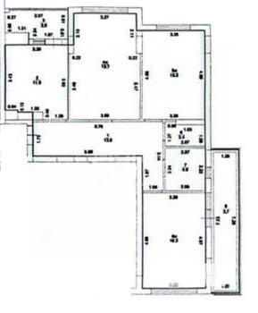 3-к квартира, вторичка, 88м2, 3/16 этаж