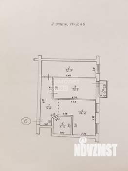 2-к квартира, вторичка, 54м2, 2/5 этаж