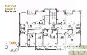 1-к квартира, вторичка, 39м2, 6/9 этаж