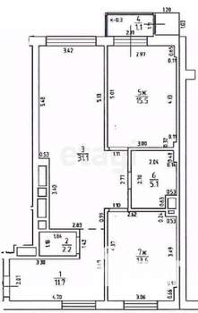2-к квартира, вторичка, 79м2, 3/8 этаж